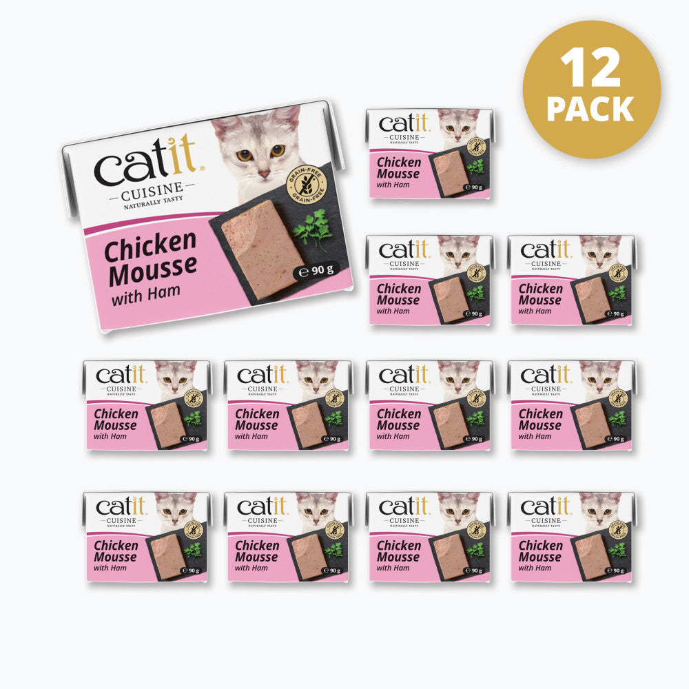 Catit Cuisine Chicken with Ham Mousse 12 Pack