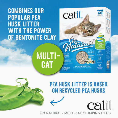 Catit Go Natural Vanilla Scented Multi Cat Clumping Cat Litter Catit UK Official Catit Brand Store