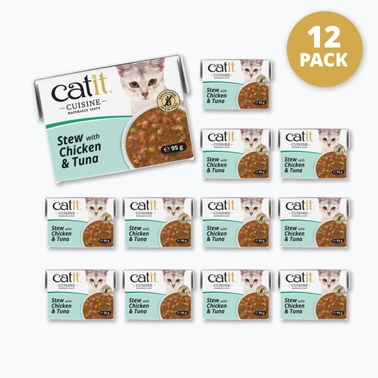 Catit Cuisine Stew with Chicken & Tuna 12 Pack