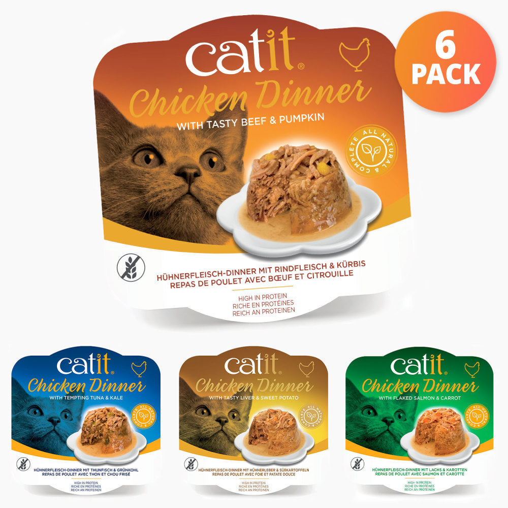 Catit Chicken Dinner with Liver & Sweet Potato 6 Pack