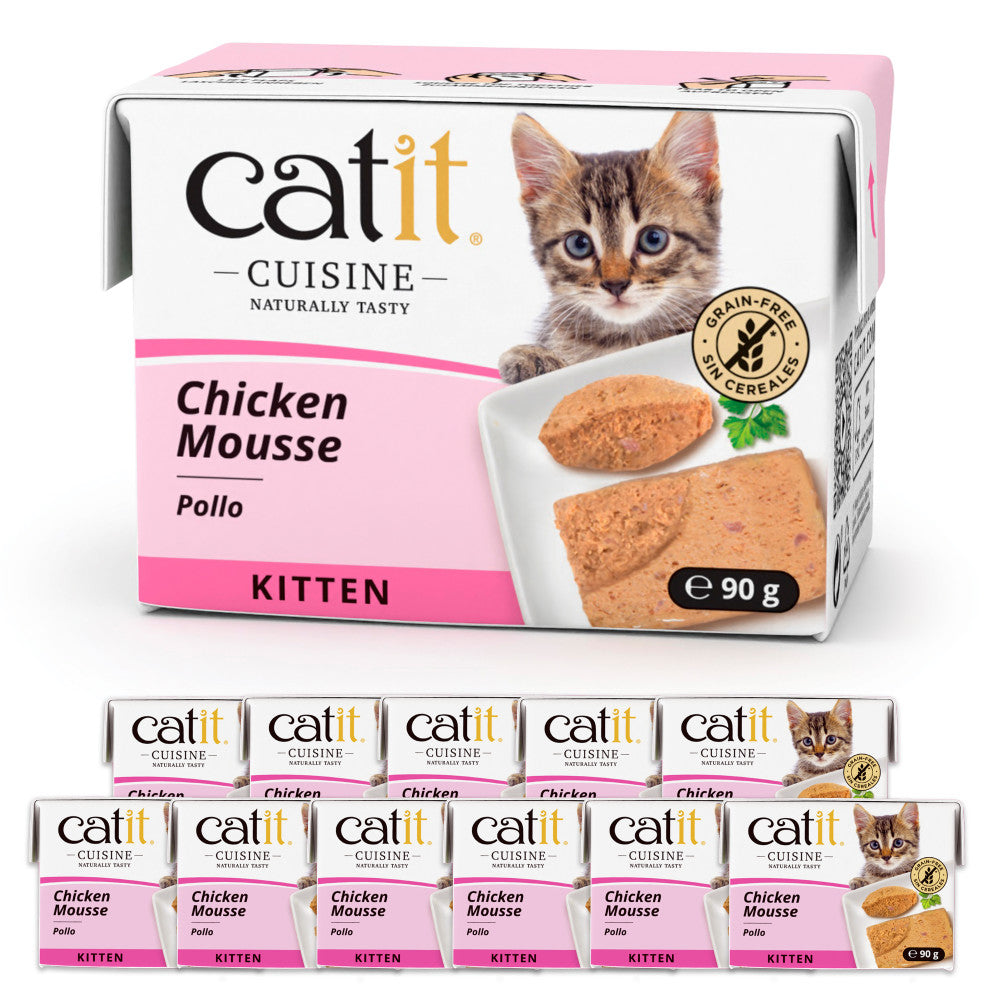 Catit Cuisine Kitten Chicken Mousse 12 Pack