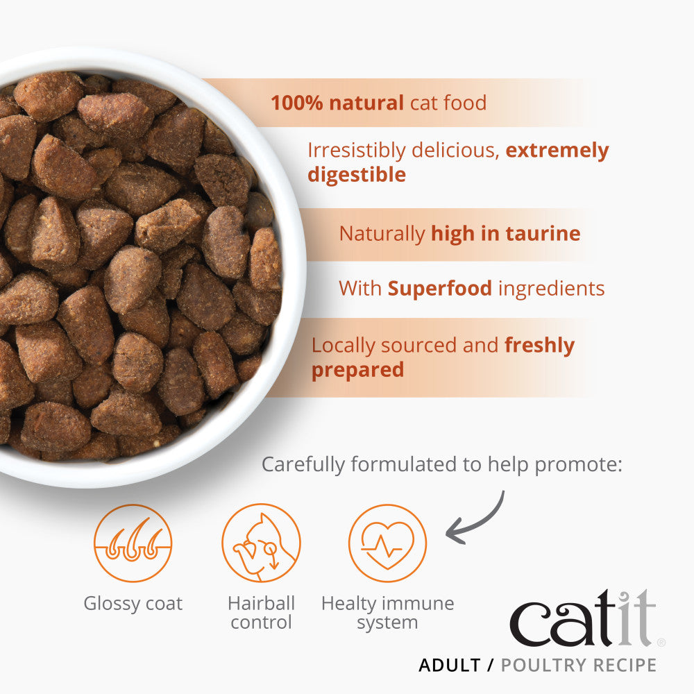 Catit Recipes Adult Poultry Dry Cat Food, 2kg