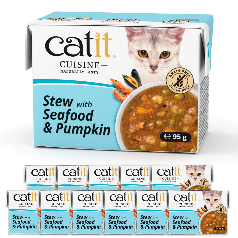 Catit Cuisine Stew with Seafood & Pumpkin 12 Pack