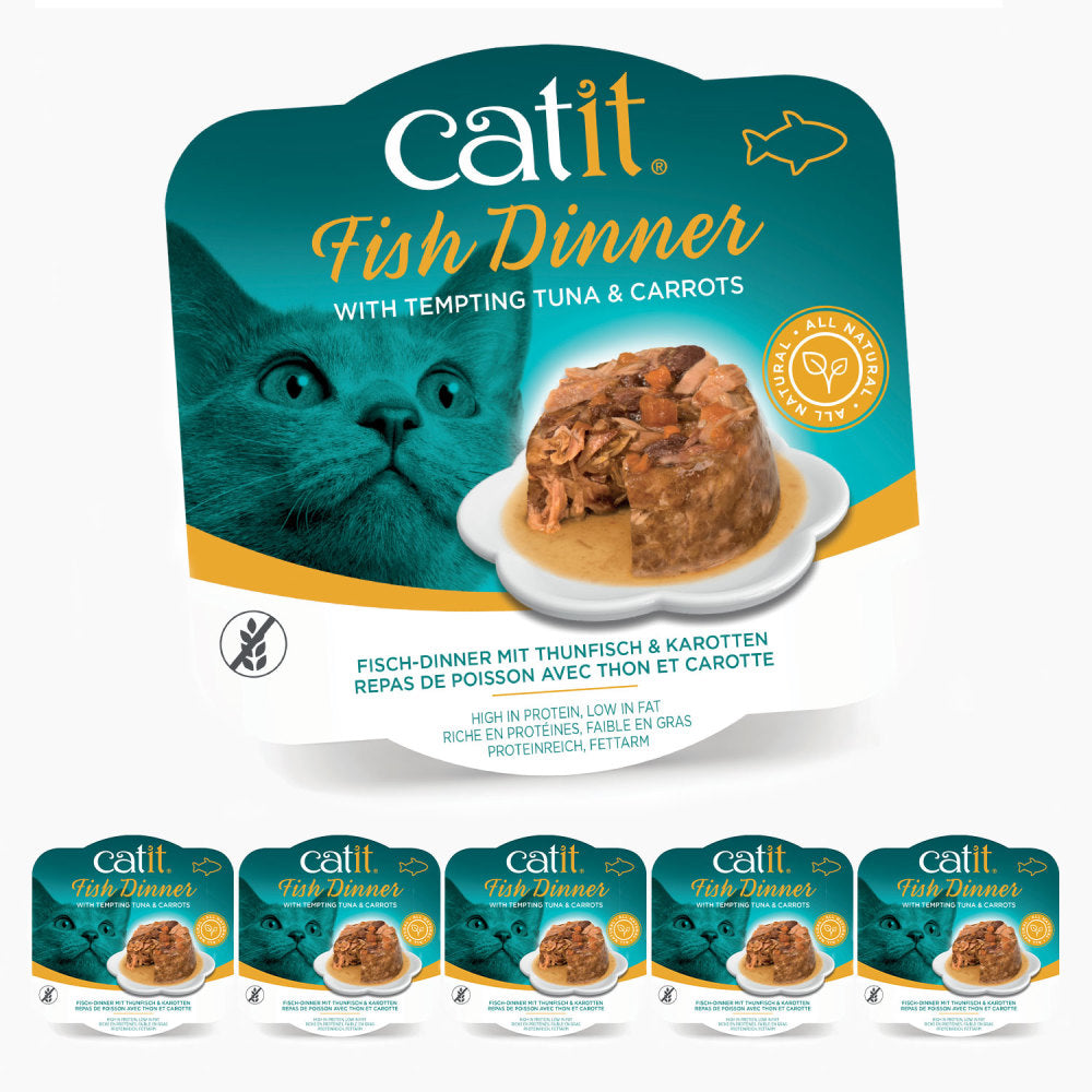 Catit Fish Dinner with Tuna & Carrots 6 Pack