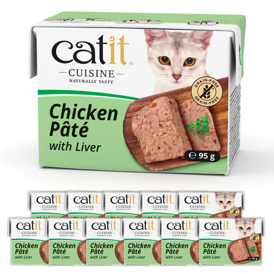 Catit Cuisine Chicken with Liver Pâté 12 Pack