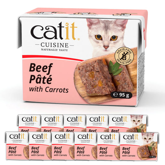 Catit Cuisine Beef with Carrots Pâté 12 Pack