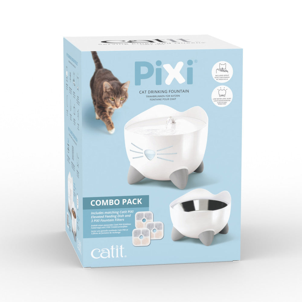 Catit PIXI White Fountain Combo Kit