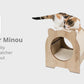 Catit Vesper Minou Cat Hideaway and Scratcher