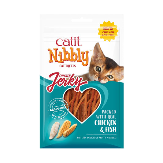 Catit Nibbly Jerky - Chicken and Fish
