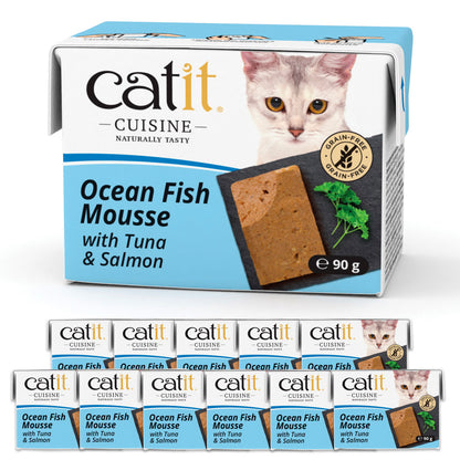 Catit Cuisine Ocean Fish with Tuna & Salmon Mousse 12 Pack