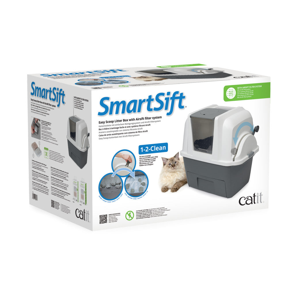 Catit Smartsift Litter Box with Airsift Filter System Catit UK Official Catit Brand Store