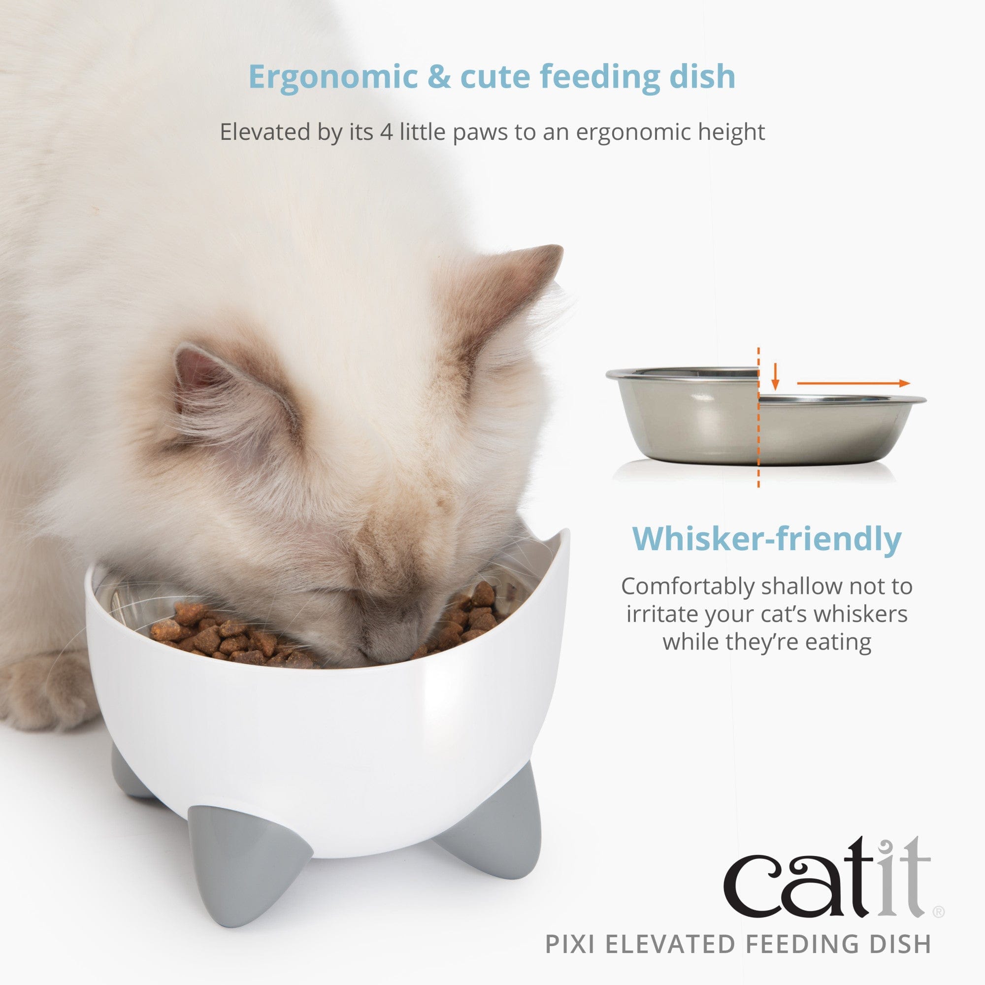 Catit PIXI Elevated Feeding Dish Catit UK Official Catit Brand Store