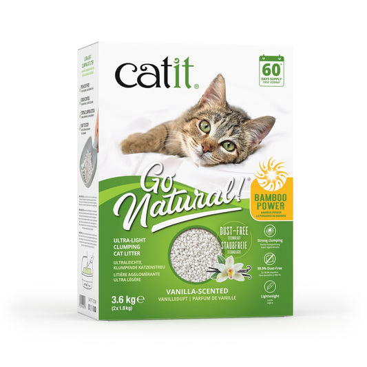 Catit Go Natural! Vanilla Scented Ultra-Light Clumping Cat Litter