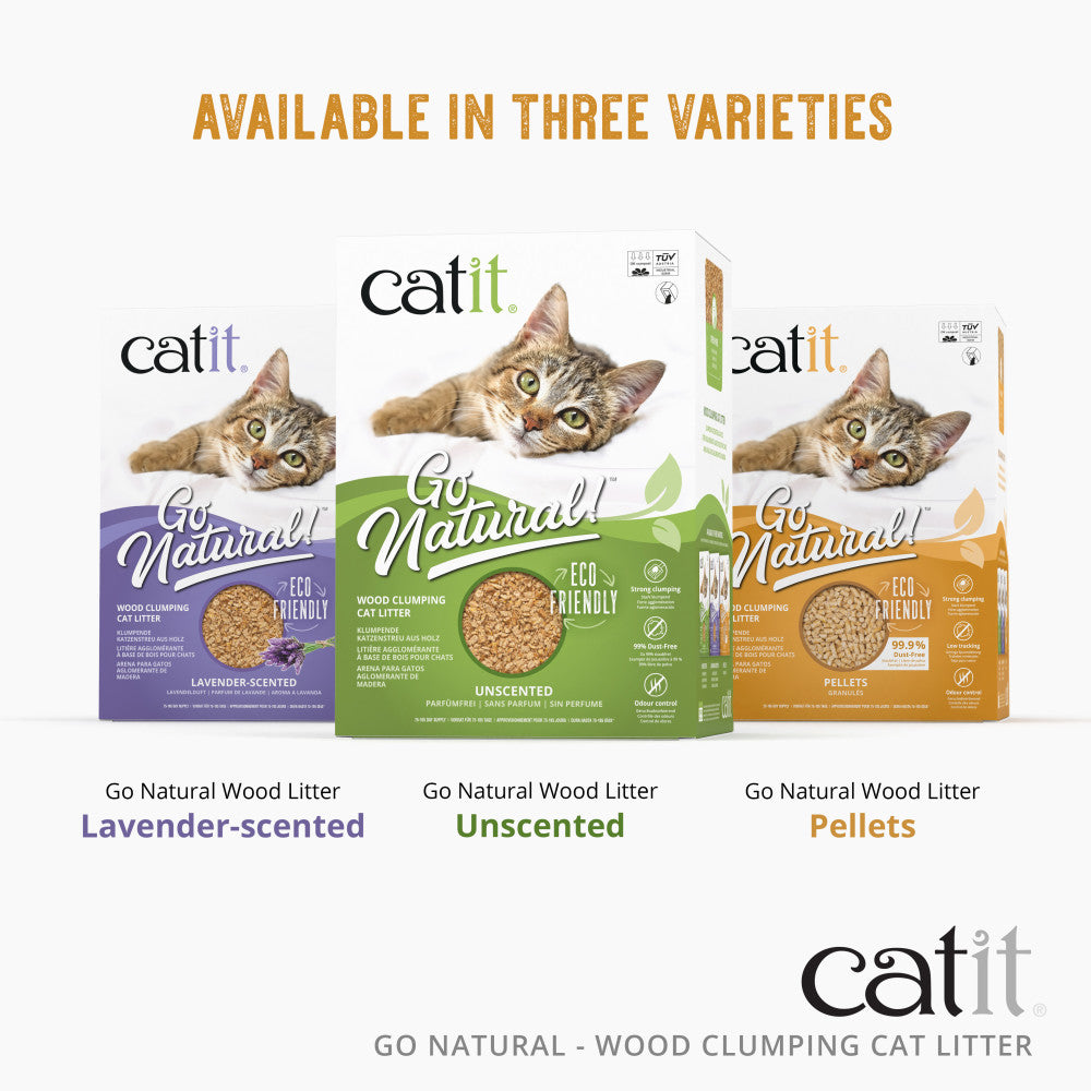 Catit Go Natural Wood Clumping Cat Litter Pellets Catit UK Official Catit Brand Store