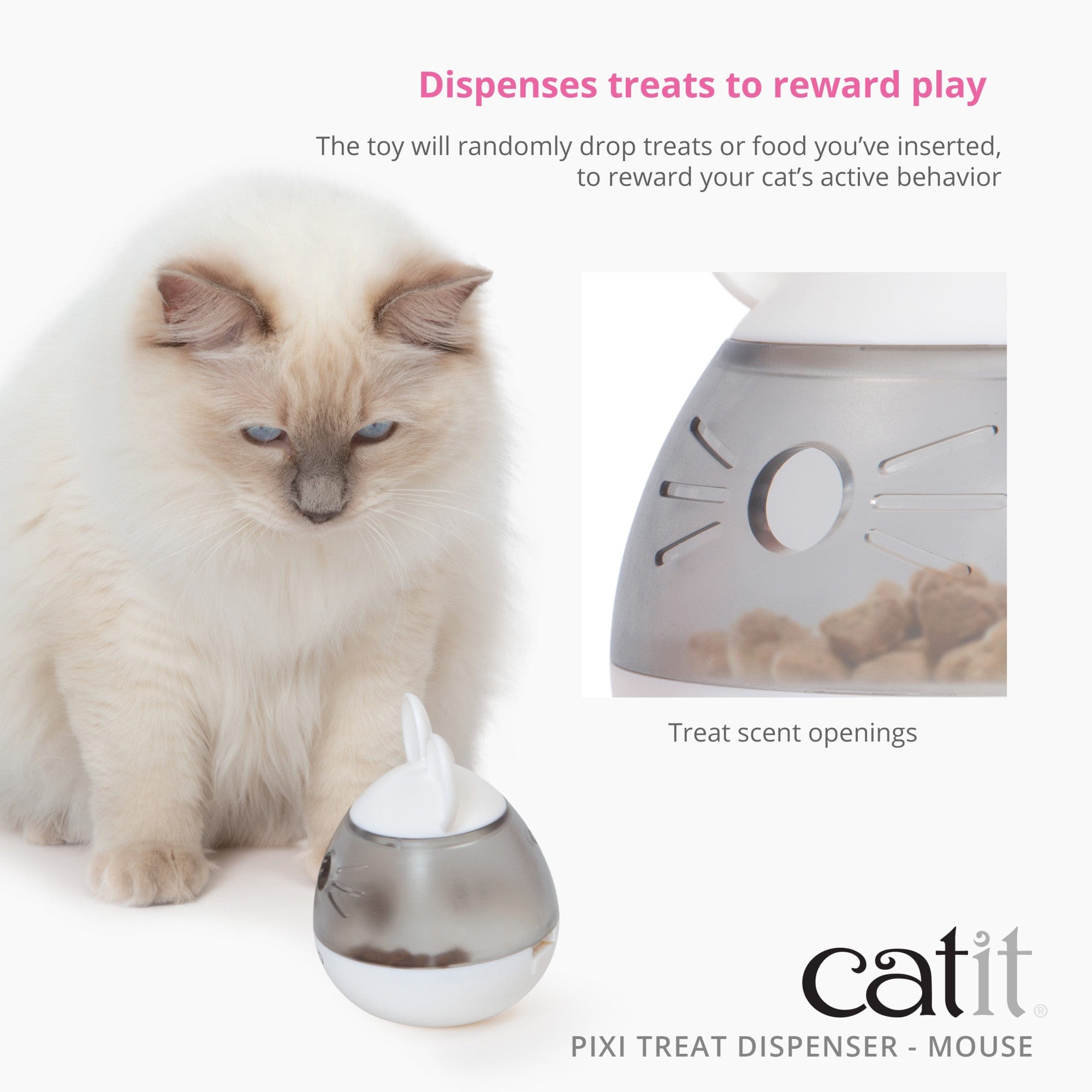 Catit PIXI Treat Dispenser Mouse Catit UK Official Catit