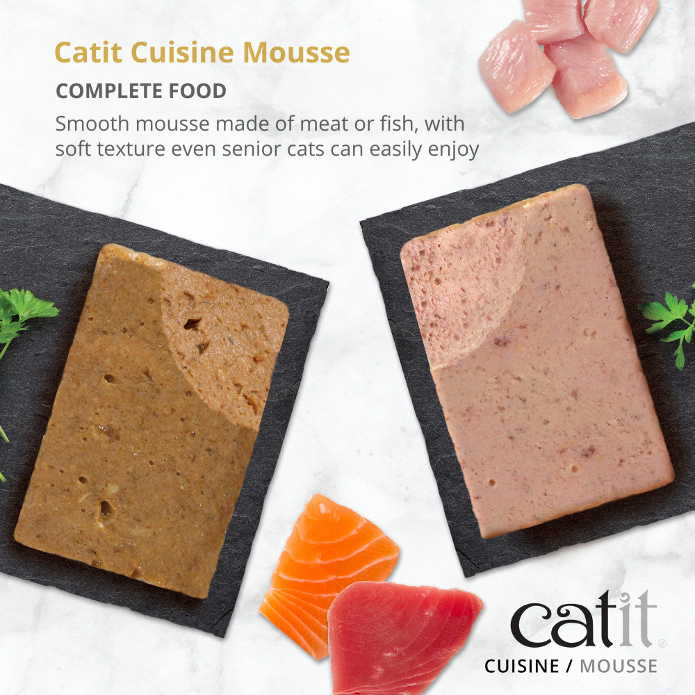 Catit Cuisine Ocean Fish with Tuna & Salmon Mousse 12 Pack