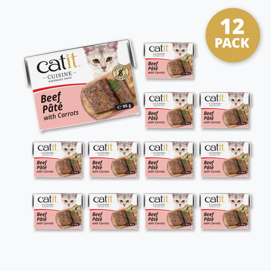 Catit Cuisine Beef with Carrots Pâté 12 Pack