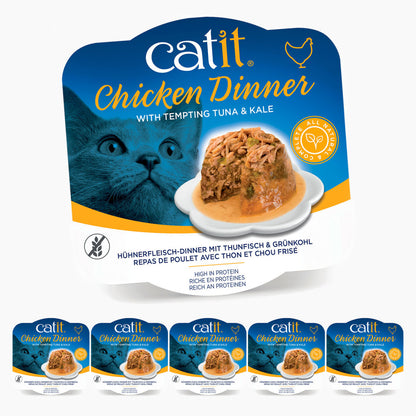 Catit Chicken Dinner with Tuna & Kale 6 Pack